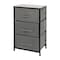 Flash Furniture Black/Gray 3 Drawer Storage Dresser Organizer WX-5L20-X-BK-GR-GG - alternate 3